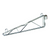 Quantum CB12 Two 12" Chrome Plated Cantilever Single Shelf Post Wall Mount