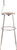 National Public Seating 6230HB 43.5" H Brown Round Wood Seat Heavy Duty Steel Stool with Gray Backrest