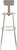 National Public Seating 6230HB 43.5" H Brown Round Wood Seat Heavy Duty Steel Stool with Gray Backrest