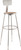 National Public Seating 6230HB 43.5" H Brown Round Wood Seat Heavy Duty Steel Stool with Gray Backrest