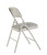 National Public Seating 2202 2200 Series 18.75" W Greystone Deluxe Fabric Upholstered Folding Chair