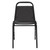National Public Seating 9110-B 9100 Series 17.5" W Black Stacking Upholstered Chair