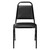 National Public Seating 9110-B 9100 Series 17.5" W Black Stacking Upholstered Chair