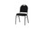 National Public Seating 9260-SV 9200 Series 17.75" W Ebony Black Seat and Silvervein Frame Premium Stack Chair