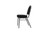National Public Seating 9260-SV 9200 Series 17.75" W Ebony Black Seat and Silvervein Frame Premium Stack Chair