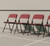 National Public Seating 818 800 Series 18.75" W Burgundy Premium Lightweight Plastic Folding Chair