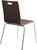 National Public Seating BCC21 Bushwick Series 21.5" W Espresso Laminated Plywood Chair