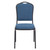 National Public Seating 9374-BT 9300 Series 17.75" W Blue Seat and Black Sandtex Frame Delux Stack Chair