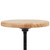 National Public Seating 6800W-10 6800 Series 25" H Brown Metal Seat and Black Frame Swivel Designer Stool