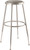 National Public Seating 6424H 32.5" H Gray Round Vinyl Padded Heavy Duty Steel Stool
