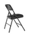 National Public Seating 1210 1200 Series 18.75" W Black Premium Vinyl Upholstered Folding Chair