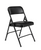 National Public Seating 1210 1200 Series 18.75" W Black Premium Vinyl Upholstered Folding Chair