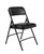 National Public Seating 1210 1200 Series 18.75" W Black Premium Vinyl Upholstered Folding Chair