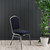 National Public Seating 9354-SV 9300 Series 17.75" W Midnight Blue Seat and Silvervein Frame Delux Stack Chair