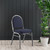 National Public Seating 9254-SV 9200 Series 17.75" W Blue Seat and Silvervein Frame Premium Stack Chair