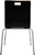 National Public Seating BCC23 Bushwick Series 21.5" W Black Laminated Plywood Chair