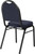 National Public Seating 9254-BT 9200 Series 17.75" W Blue Seat and Black Sandtex Frame Premium Stack Chair