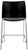 National Public Seating 8810C-11-10 8800 Series 24" H Black Polypropylene Seat and Chrome Frame Cafetorium Bar Stool with Back