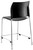 National Public Seating 8710C-11-10 8700 Series 38" H Black Vinyl Padded Seat and Chrome Frame Cafetorium Bar Stool with Polypropylene Back
