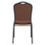 National Public Seating 9361-BT 9300 Series 17.75" W Chocolatier Seat and Black Sandtex Frame Delux Stack Chair
