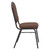 National Public Seating 9361-BT 9300 Series 17.75" W Chocolatier Seat and Black Sandtex Frame Delux Stack Chair