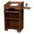National Public Seating 600-MO Aristocrat Series 25" W x 20" D x 46" H Medium Oak Floor Lectern