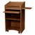 National Public Seating 600-MO Aristocrat Series 25" W x 20" D x 46" H Medium Oak Floor Lectern