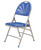 National Public Seating 1105 1100 Series 18.5" W Blue Plastic Deluxe Fan Back Folding Chair