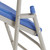 National Public Seating 1105 1100 Series 18.5" W Blue Plastic Deluxe Fan Back Folding Chair