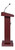 National Public Seating 800X-MY Orator Series 22" W x 17" D x 46" H Mahogany Lectern
