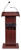 National Public Seating 800X-MY Orator Series 22" W x 17" D x 46" H Mahogany Lectern