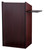 National Public Seating 600-MY Aristocrat Series 25" W x 20" D x 46" H Mahogany Floor Lectern