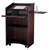 National Public Seating 600-MY Aristocrat Series 25" W x 20" D x 46" H Mahogany Floor Lectern