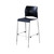 National Public Seating 8804B-11-04 8800 Series 30" H Blue Plastic Seat and Chrome Frame Cafetorium Bar Stool with Polypropylene Back