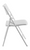 National Public Seating 1421 AirFlex Series 19.75" W White Polypropylene Premium Folding Chair