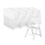 National Public Seating 1421 AirFlex Series 19.75" W White Polypropylene Premium Folding Chair