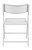 National Public Seating 1421 AirFlex Series 19.75" W White Polypropylene Premium Folding Chair