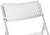 National Public Seating 1421 AirFlex Series 19.75" W White Polypropylene Premium Folding Chair