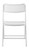National Public Seating 1421 AirFlex Series 19.75" W White Polypropylene Premium Folding Chair