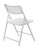 National Public Seating 1421 AirFlex Series 19.75" W White Polypropylene Premium Folding Chair