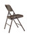 National Public Seating 203 200 Series 18.25" W Brown Steel Premium Folding Chair
