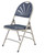 National Public Seating 1115 1100 Series 18.5" W Dark Blue Plastic Deluxe Fan Back Folding Chair