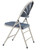 National Public Seating 1115 1100 Series 18.5" W Dark Blue Plastic Deluxe Fan Back Folding Chair