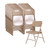 National Public Seating 201 200 Series 18.25" W Beige Steel Square Back Premium Folding Chair