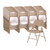National Public Seating 201 200 Series 18.25" W Beige Steel Square Back Premium Folding Chair