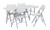 National Public Seating 602 600 Series 18.75" W Gray Heavy Duty Plastic Folding Chair