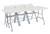 National Public Seating 602 600 Series 18.75" W Gray Heavy Duty Plastic Folding Chair