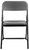 National Public Seating 820 800 Series 18.75" W Charcoal Slate Premium Lightweight Plastic Folding Chair