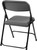 National Public Seating 820 800 Series 18.75" W Charcoal Slate Premium Lightweight Plastic Folding Chair