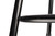 National Public Seating 6424HB-10 47.5" H Black Round Vinyl Padded Heavy Duty Steel Stool with Backrest